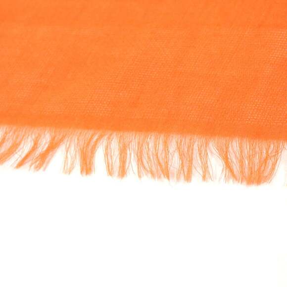 HERMES Orange Silk Scarf - Picture 6 of 11